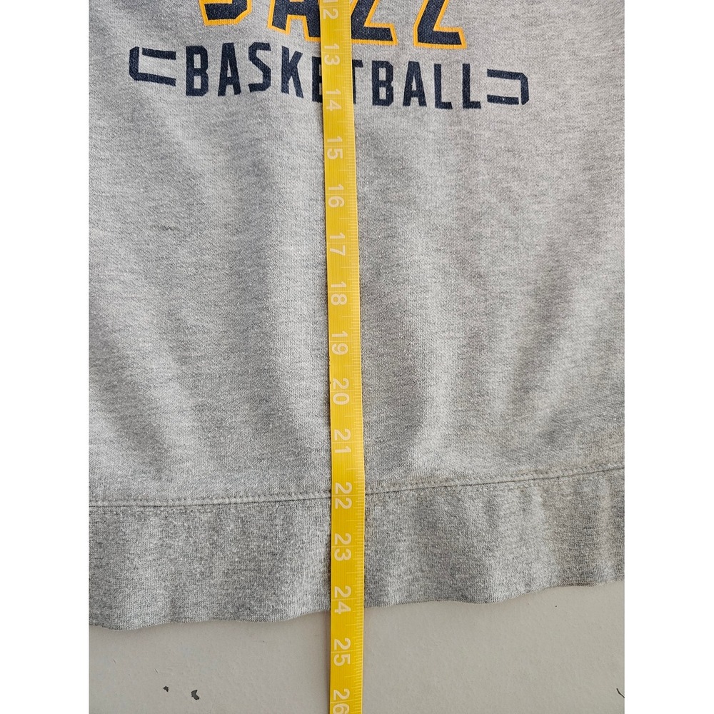 Fanatics Utah Jazz NBA Sweatshirt Mens Medium Grey Fleece Pullover Basketball ~ - Picture 6 of 7